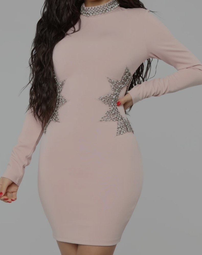 Star Mentality Rhinestone Dress